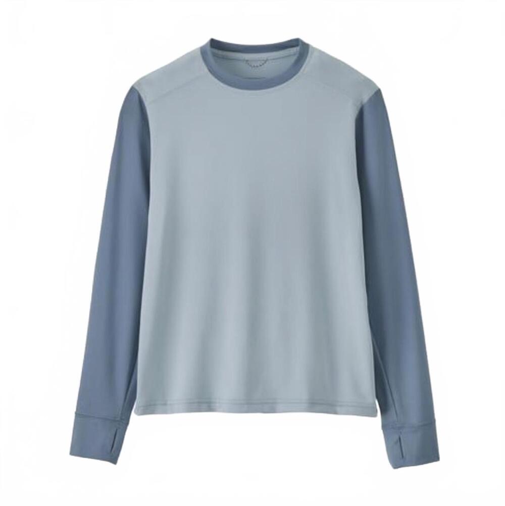NEW PATAGONIA kids' long sleeved capilene silkweight t shirt in steam blue